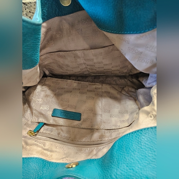 Michael Kors Blue Leather Women's Bag - Picture 9 of 9